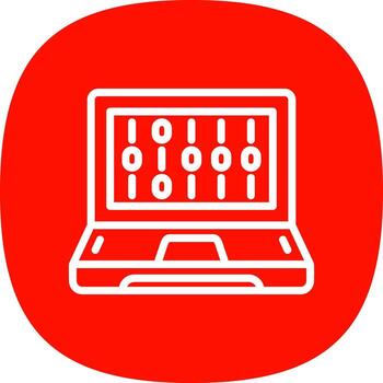 diseño de icono de vector de código binario