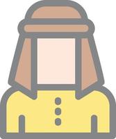 Male Bedouin Vector Icon Design