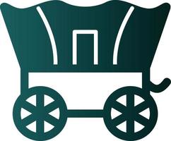 Desert Carriage Vector Icon Design