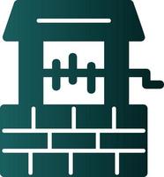 Desert Water Well Vector Icon Design