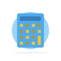 Calculator Calculate Education Abstract Circle Background Flat color Icon vector