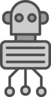Nano Robot Vector Icon Design