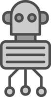 Nano Robot Vector Icon Design