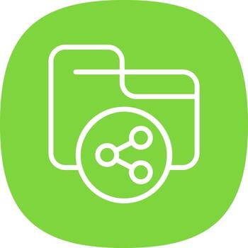 Shared Folder Vector Icon Design