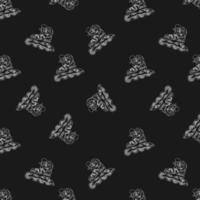 rollers black and white pattern vector