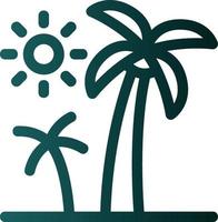 Palm Trees Vector Icon Design