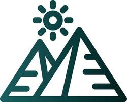 Desert Pyramids Vector Icon Design