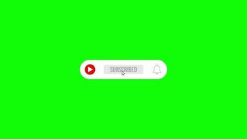 YouTube Subscribe And Join Button with 4K QuickTime Alpha Matte Channel Subscribe Text Icon Animated on Green Screen Chroma Key. Graphic Element for Channel, Banner, Adv. YouTube Like Subscribe Button video