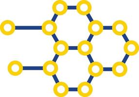 diseño de icono de vector de estructura molecular