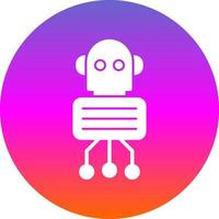 Nano Robot Vector Icon Design
