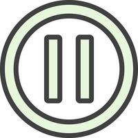 Pause Vector Icon Design