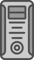 Computer Tower Vector Icon Design