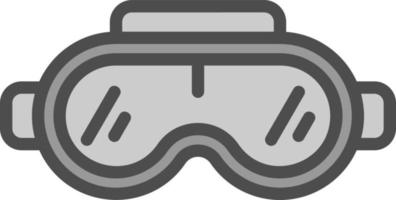 diseño de icono de vector de gafas vr