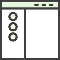 Sidebar Vector Icon Design