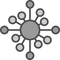 Biological Network Vector Icon Design