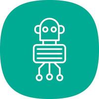 Nano Robot Vector Icon Design