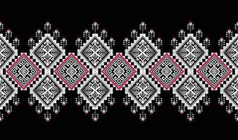 Abstract ethnic geometric ikat pattern. oriental African American Mexican Aztec motif textile and bohemian pattern vector elements. designed for background, wallpaper, print .vector ikat pattern.