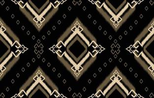 diseño de patrón ikat.eethnic patrón ikat oriental afroamericano mexicano motivo azteca textil y vector bohemio. diseño para fondo, papel tapiz, estampado de alfombras, tela, patrón batik .vector ikat.