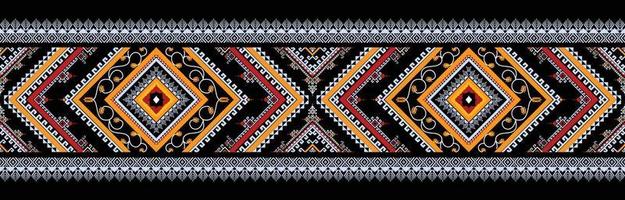 Abstract ethnic geometric seamless pattern vector. African Arab American Aztec motif pattern. vector elements designed for background, wallpaper, print, wrapping,tile, fabric patern. vector pattern.