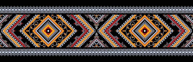 Abstract ethnic geometric seamless pattern vector. African Arab American Aztec motif pattern. vector elements designed for background, wallpaper, print, wrapping,tile, fabric patern. vector pattern.