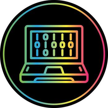 diseño de icono de vector de código binario