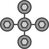 Biomolecular Interactions Vector Icon Design