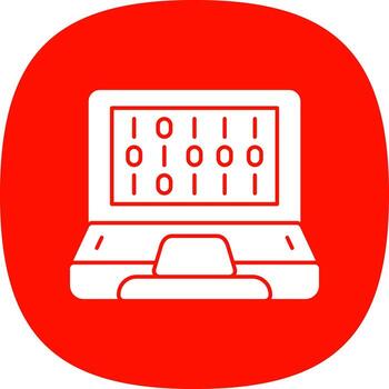 diseño de icono de vector de código binario