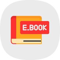 diseño de icono de vector de libro electrónico