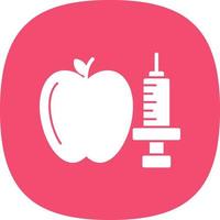 diseño de icono de vector de alimentos de modificación genética