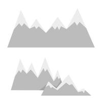 Set from a row of gray mountains vector