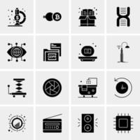 16 Universal Business Icons Vector Creative Icon Illustration to use in web and Mobile Related project