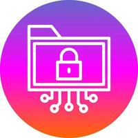 Data Encryption Vector Icon Design