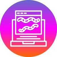 Worm Vector Icon Design