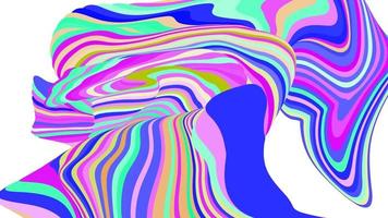 textura de ondulação animada em cor doce fofa. fundo holográfico líquido. Animação de loop sem costura de renderização 4K. video