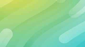 Green and yellow gradient smooth abstract elegant liquid animation background. Seamless looping animation. video