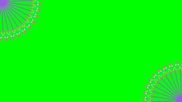 background with colorful cartoon style wind turbine with green screen, windmill energy green screen energy Eolic energy, wind power generator rotation animation. Green screen loop recording video