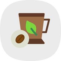 Mint Coffee Vector Icon Design