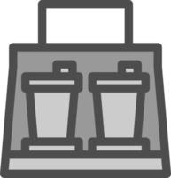 diseño de icono de vector de comida para llevar