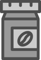 Coffee Jar Vector Icon Design