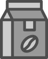 diseño de icono de vector de bolsa de café