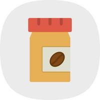 Coffee Jar Vector Icon Design