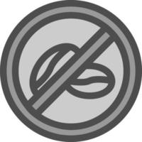 No Caffeine Vector Icon Design