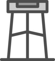 Bar Stool Vector Icon Design