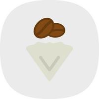 Coffee Filter Vector Icon Design