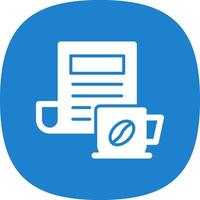 Coffee Newspaper Vector Icon Design