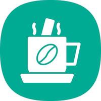 Coffee Mixing Vector Icon Design