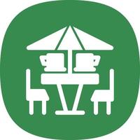 Coffee Terrace Vector Icon Design