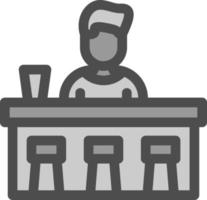 Bar Counter Vector Icon Design