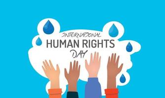 Design for celebration the Human Rights Day with recover better - stand up for human right theme. Web banner for social equality. International Day of Democracy Vector banner Template Design eps.