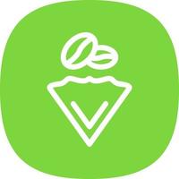 Coffee Filter Vector Icon Design